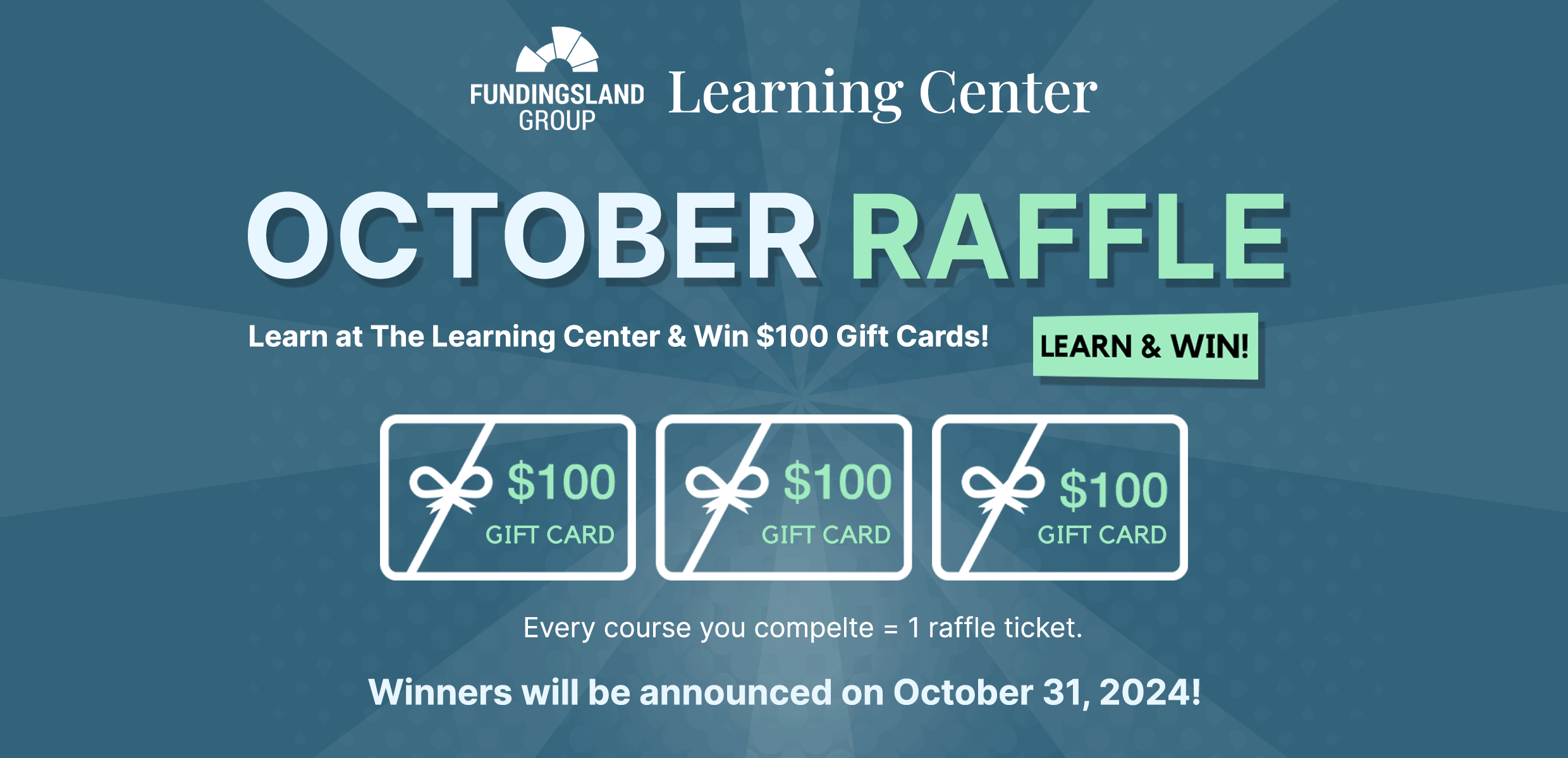 Join Our Exciting Raffle by learning at The Learning Center!